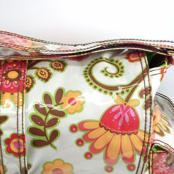 Kalencom New Orleans Diaper Bag Large Multicolor Cotton Floral With Changing Mat - Picture 8 of 16